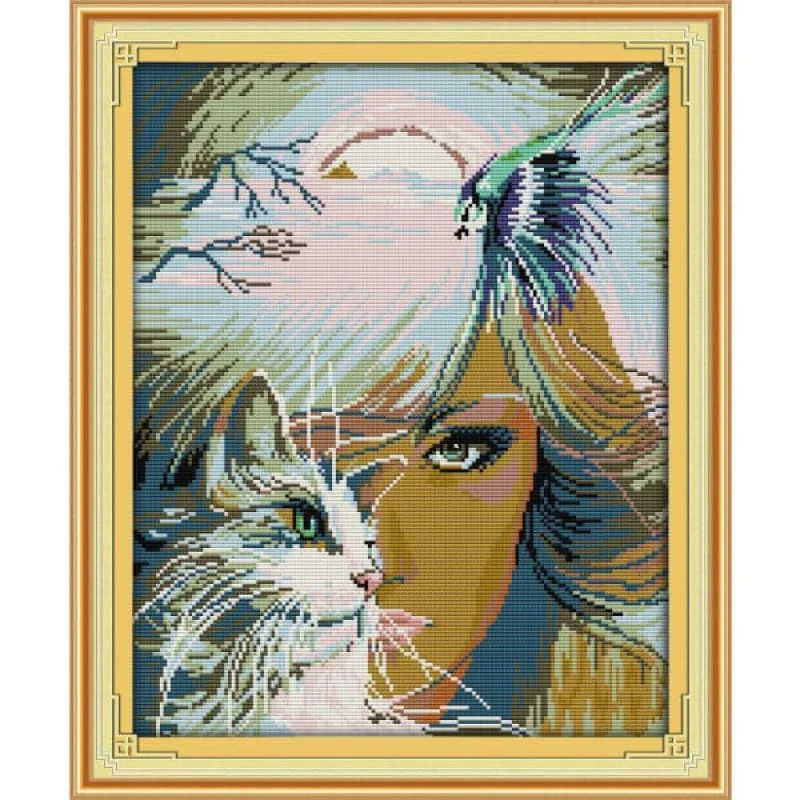 Girl and cat (2)